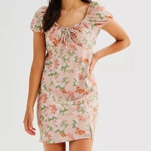Pink Republic floral milkmaid Peasant dress
